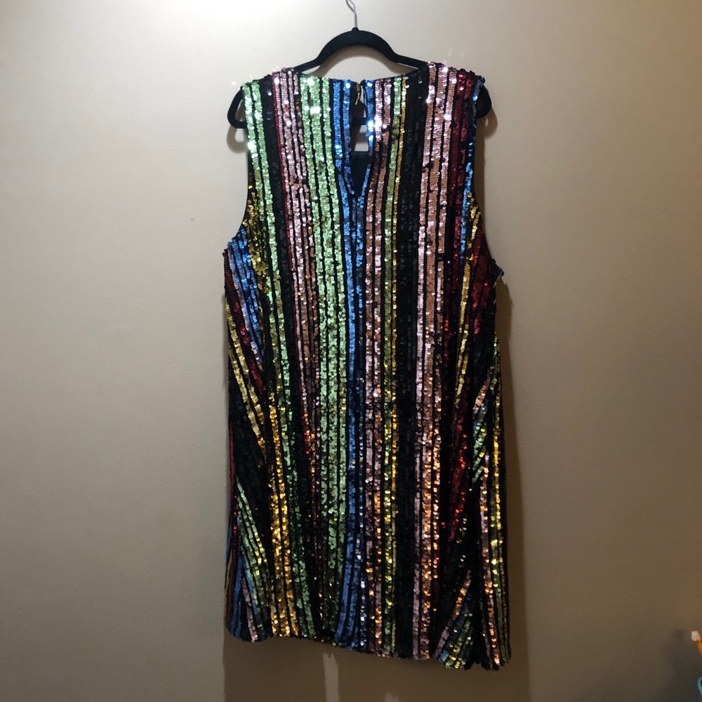 Multicolored sequin dress